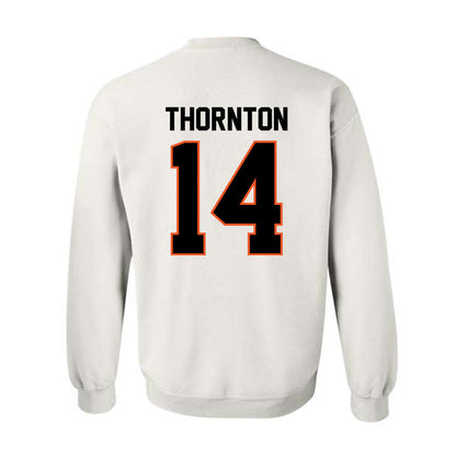 Oklahoma State - NCAA Football : Jabarie Thornton - Classic Shersey Crewneck Sweatshirt-1