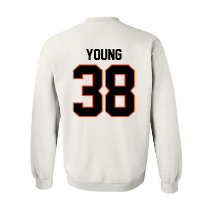 Oklahoma State - NCAA Football : Carlveon Young - Classic Shersey Crewneck Sweatshirt-1