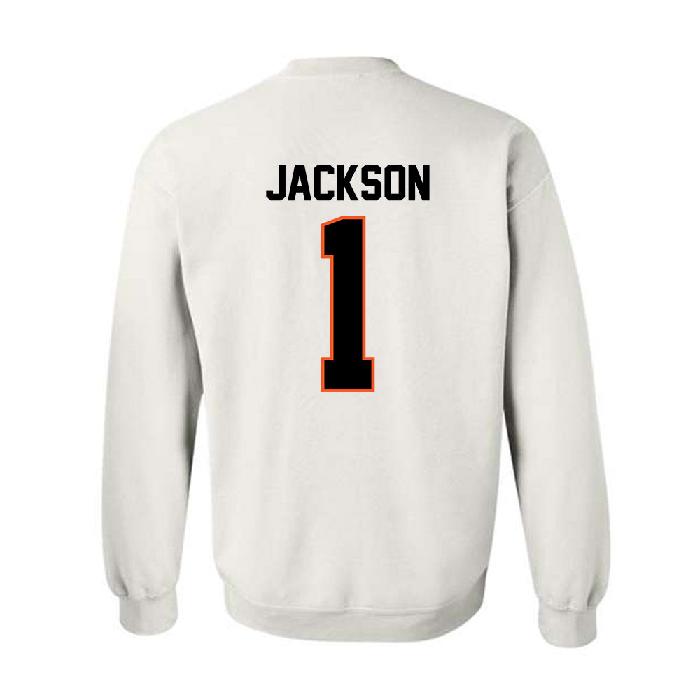 Oklahoma State - NCAA Football : Evan Jackson - Classic Shersey Crewneck Sweatshirt-1