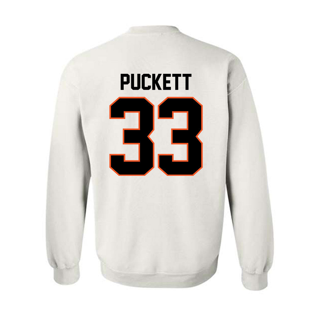 Oklahoma State - NCAA Football : Jack Puckett - Classic Shersey Crewneck Sweatshirt-1