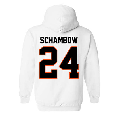 Oklahoma State - NCAA Baseball : Quinn Schambow - Classic Shersey Hooded Sweatshirt-1