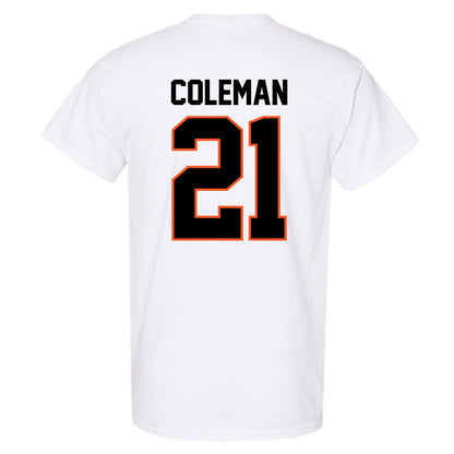 Oklahoma State - NCAA Men's Basketball : Isaiah Coleman - Classic Shersey T-Shirt-1