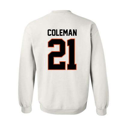 Oklahoma State - NCAA Men's Basketball : Isaiah Coleman - Classic Shersey Crewneck Sweatshirt-1
