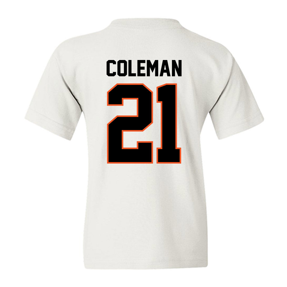 Oklahoma State - NCAA Men's Basketball : Isaiah Coleman - Classic Shersey Youth T-Shirt-1