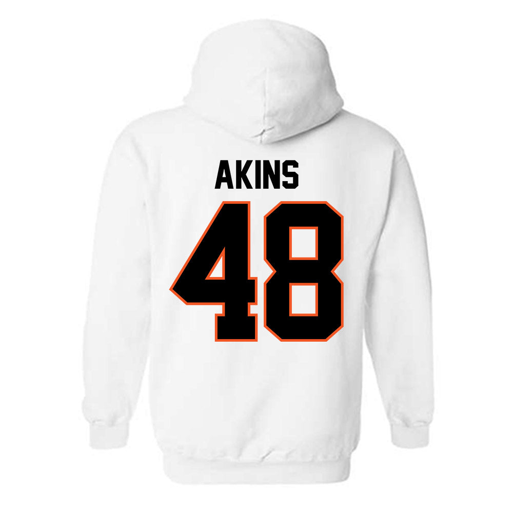 Oklahoma State - NCAA Football : Nolan Akins - Classic Shersey Hooded Sweatshirt-1