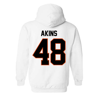 Oklahoma State - NCAA Football : Nolan Akins - Classic Shersey Hooded Sweatshirt-1
