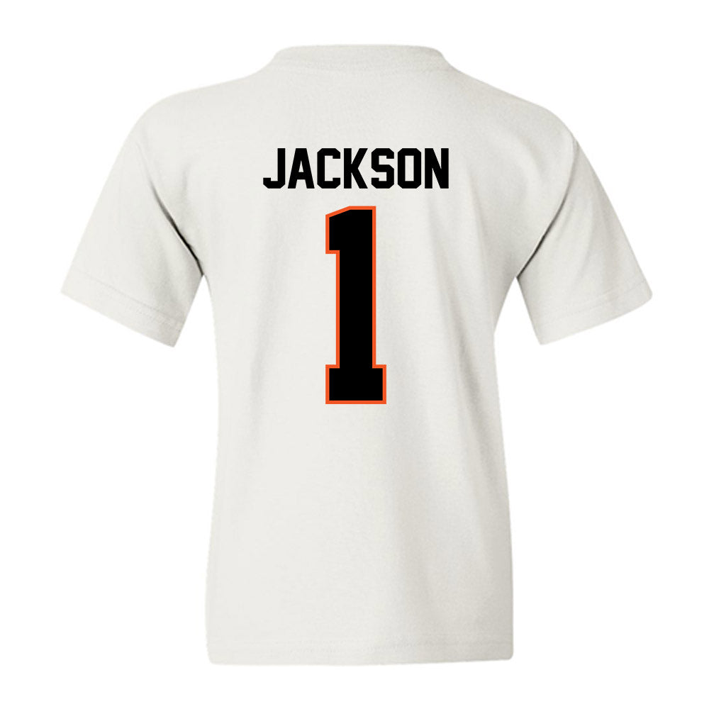 Oklahoma State - NCAA Football : Evan Jackson - Classic Shersey Youth T-Shirt-1