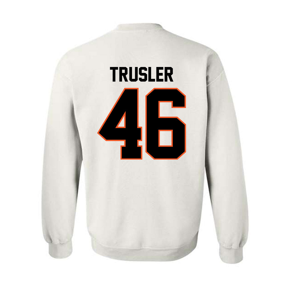 Oklahoma State - NCAA Football : Hunter Trusler - Classic Shersey Crewneck Sweatshirt-1