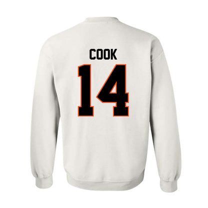 Oklahoma State - NCAA Football : Jeremy Cook - Classic Shersey Crewneck Sweatshirt-1
