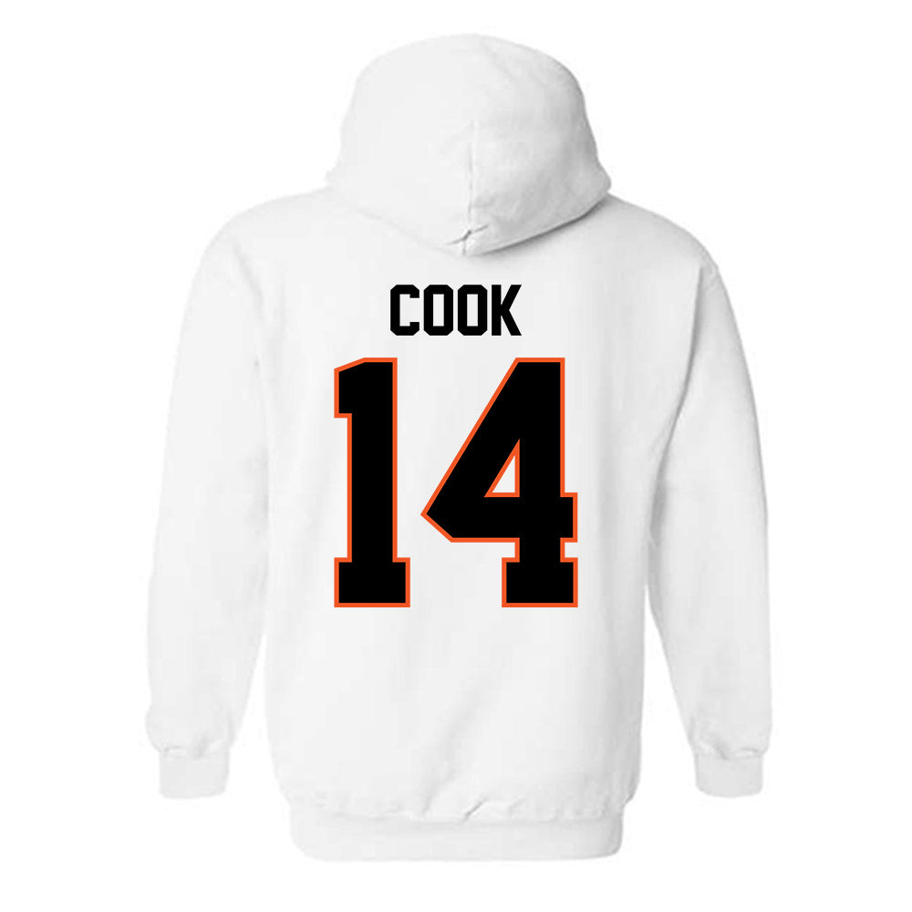 Oklahoma State - NCAA Football : Jeremy Cook - Classic Shersey Hooded Sweatshirt-1