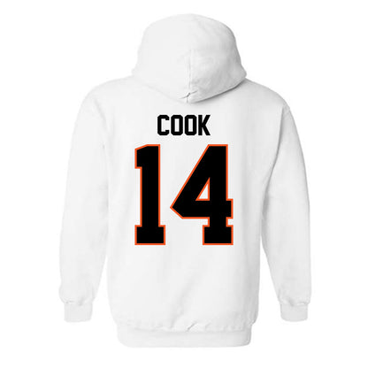 Oklahoma State - NCAA Football : Jeremy Cook - Classic Shersey Hooded Sweatshirt-1