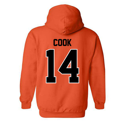 Oklahoma State - NCAA Football : Jeremy Cook - Classic Shersey Hooded Sweatshirt-1