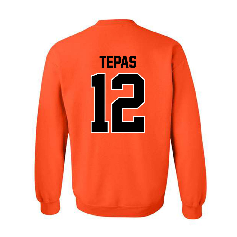 Oklahoma State - NCAA Football : Luke Tepas - Classic Shersey Crewneck Sweatshirt-1