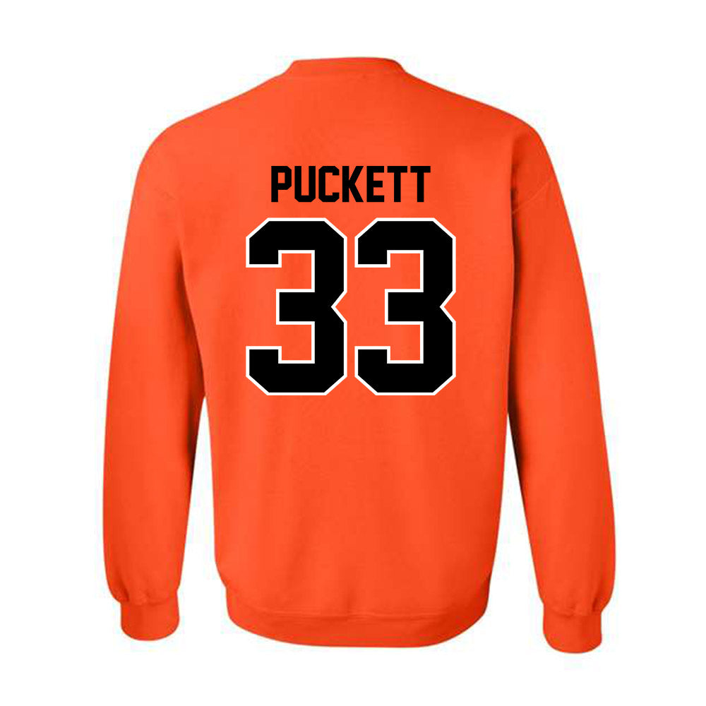 Oklahoma State - NCAA Football : Jack Puckett - Classic Shersey Crewneck Sweatshirt-1