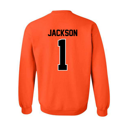 Oklahoma State - NCAA Football : Evan Jackson - Classic Shersey Crewneck Sweatshirt-1