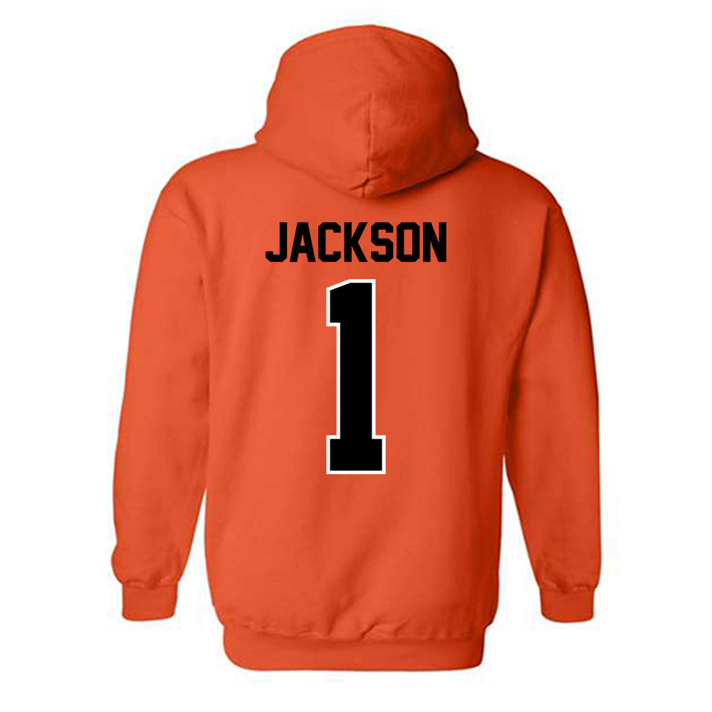 Oklahoma State - NCAA Football : Evan Jackson - Classic Shersey Hooded Sweatshirt-1