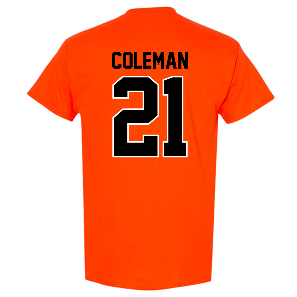Oklahoma State - NCAA Men's Basketball : Isaiah Coleman - Classic Shersey T-Shirt-1