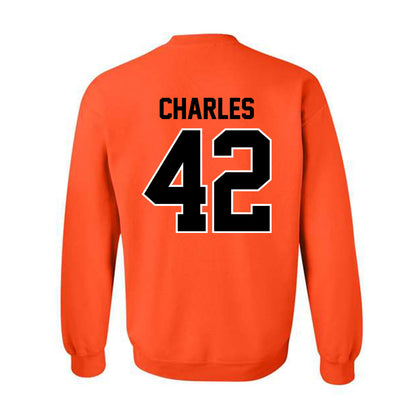 Oklahoma State - NCAA Football : Malik Charles - Classic Shersey Crewneck Sweatshirt-1