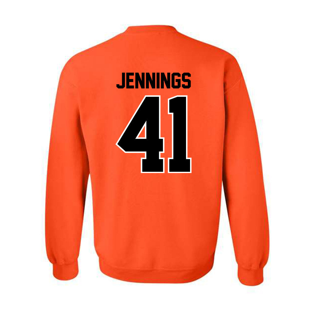 Oklahoma State - NCAA Baseball : Parker Jennings - Classic Shersey Crewneck Sweatshirt-1