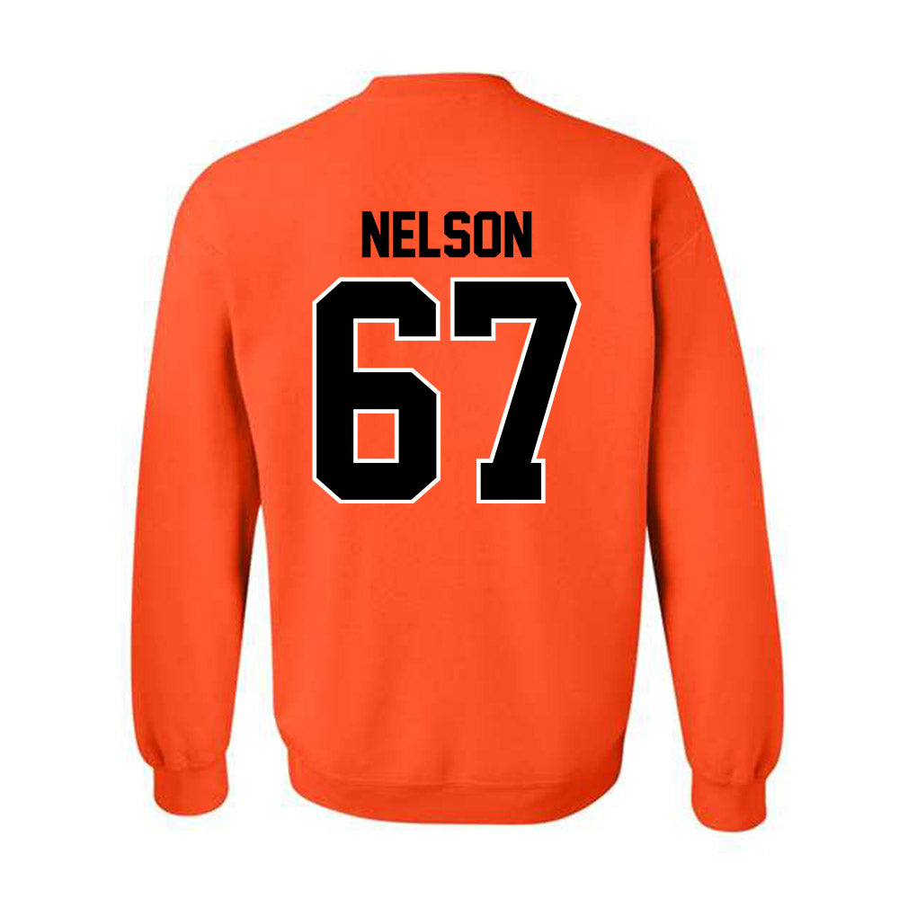 Oklahoma State - NCAA Football : Braydon Nelson - Classic Shersey Crewneck Sweatshirt-1