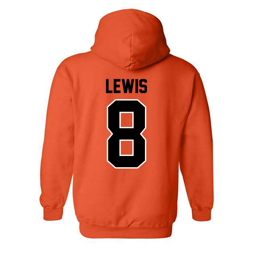 Oklahoma State - NCAA Football : Kollin Lewis - Classic Shersey Hooded Sweatshirt-1