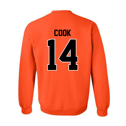 Oklahoma State - NCAA Football : Jeremy Cook - Classic Shersey Crewneck Sweatshirt-1