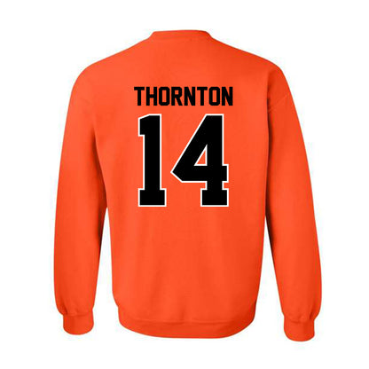 Oklahoma State - NCAA Football : Jabarie Thornton - Classic Shersey Crewneck Sweatshirt-1
