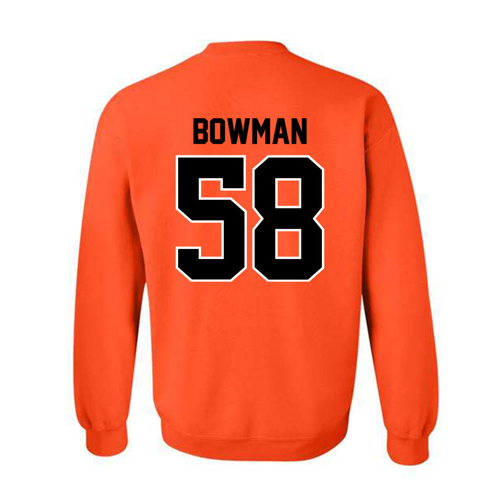 Oklahoma State - NCAA Football : Isaiah Bowman - Classic Shersey Crewneck Sweatshirt-1