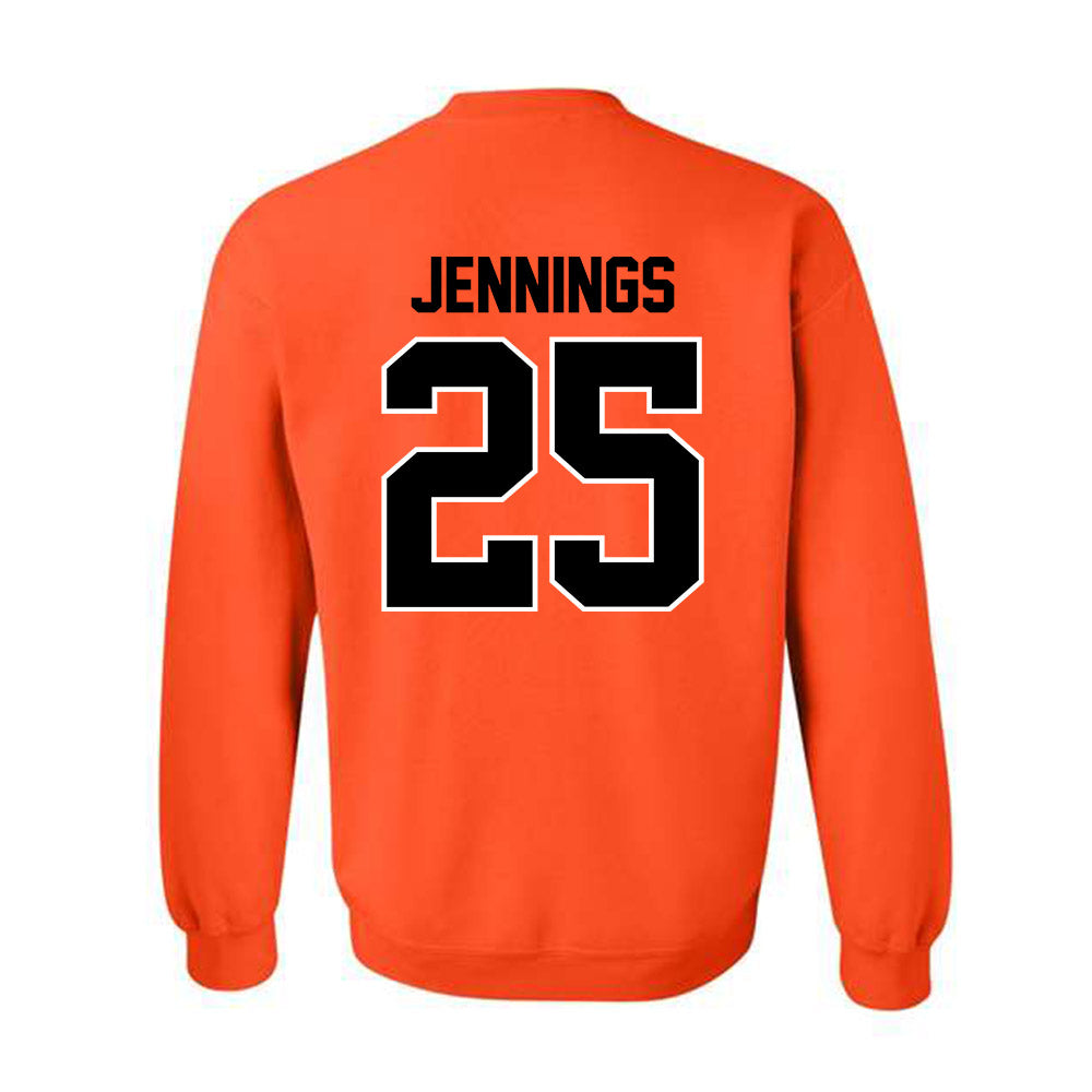 Oklahoma State - NCAA Men's Basketball : Robert Jennings - Classic Shersey Crewneck Sweatshirt-1