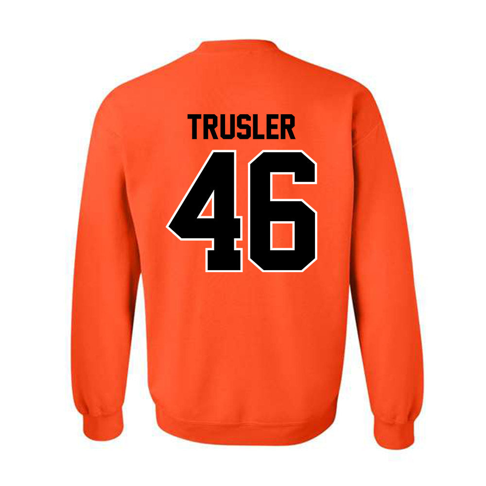 Oklahoma State - NCAA Football : Hunter Trusler - Classic Shersey Crewneck Sweatshirt-1