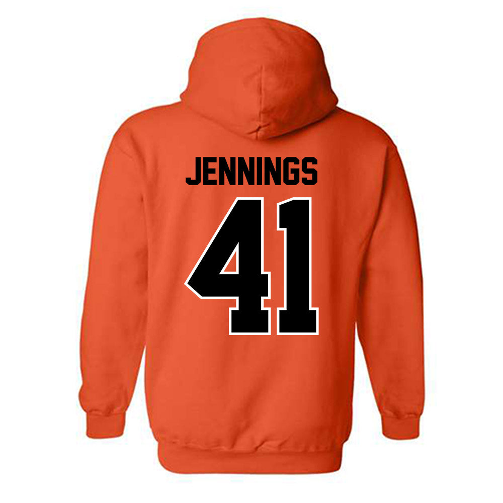 Oklahoma State - NCAA Baseball : Parker Jennings - Classic Shersey Hooded Sweatshirt-1