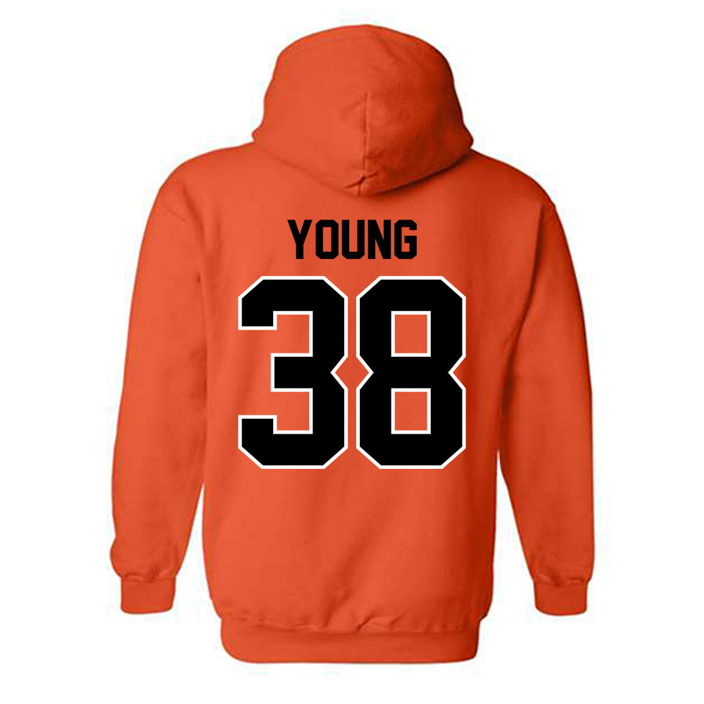 Oklahoma State - NCAA Football : Carlveon Young - Classic Shersey Hooded Sweatshirt-1