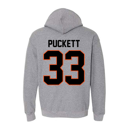 Oklahoma State - NCAA Football : Jack Puckett - Classic Shersey Hooded Sweatshirt-1