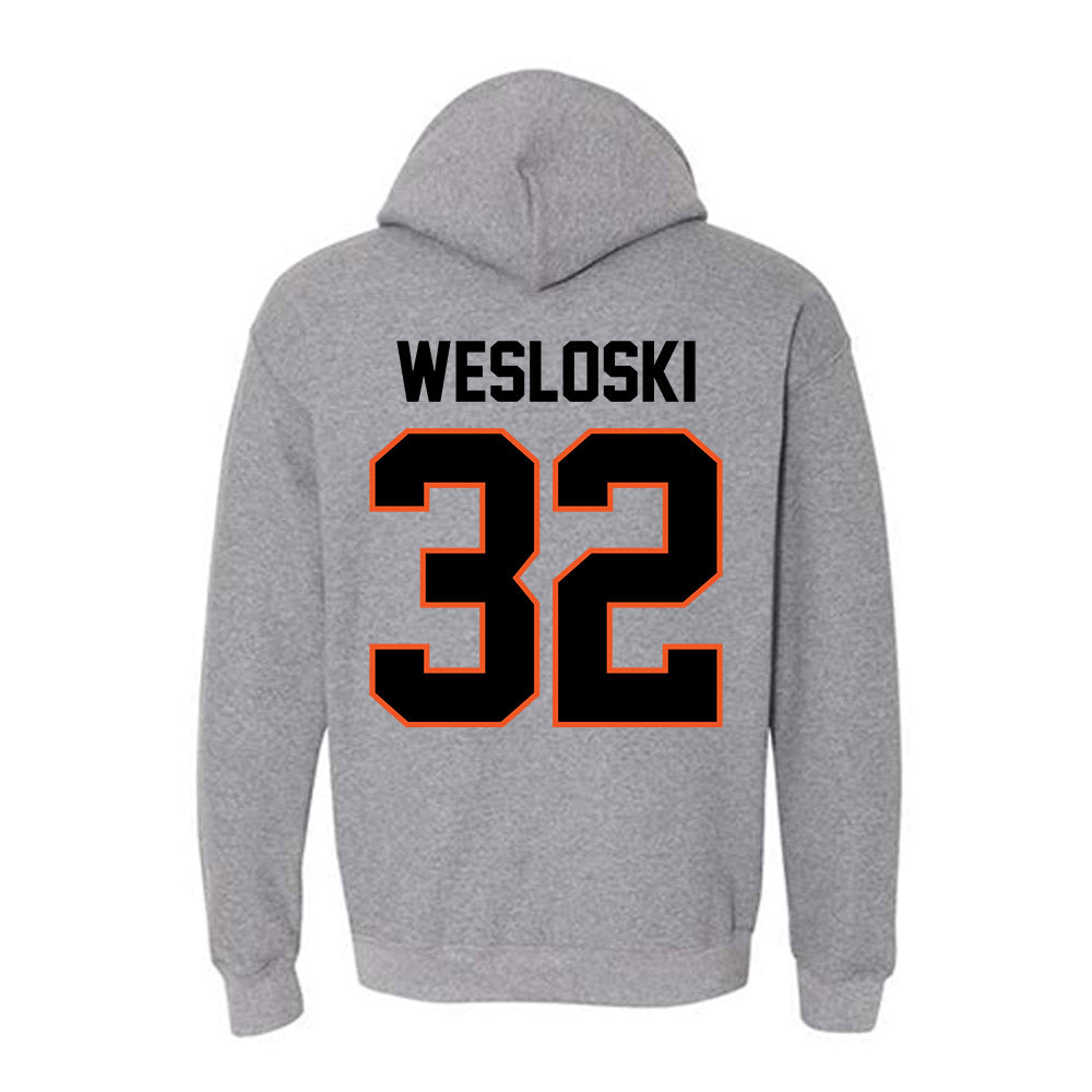 Oklahoma State - NCAA Football : Ethan Wesloski - Classic Shersey Hooded Sweatshirt-1