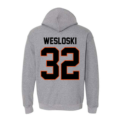 Oklahoma State - NCAA Football : Ethan Wesloski - Classic Shersey Hooded Sweatshirt-1