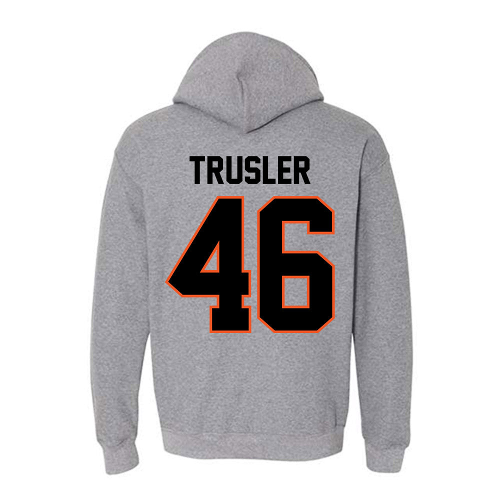 Oklahoma State - NCAA Football : Hunter Trusler - Classic Shersey Hooded Sweatshirt-1