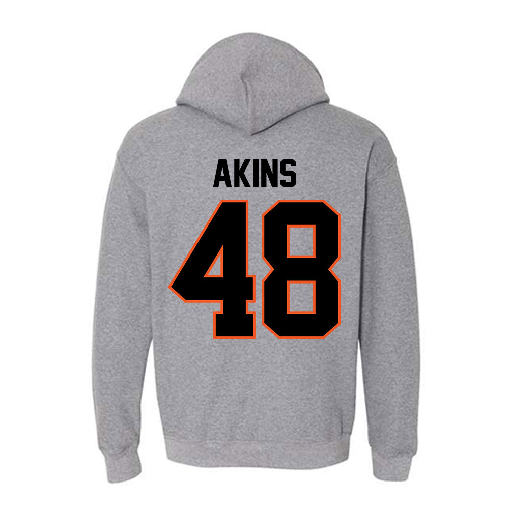 Oklahoma State - NCAA Football : Nolan Akins - Classic Shersey Hooded Sweatshirt-1