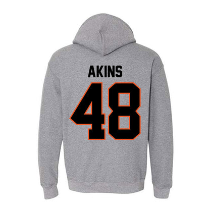 Oklahoma State - NCAA Football : Nolan Akins - Classic Shersey Hooded Sweatshirt-1