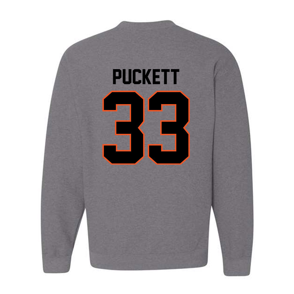 Oklahoma State - NCAA Football : Jack Puckett - Classic Shersey Crewneck Sweatshirt-1