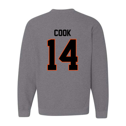Oklahoma State - NCAA Football : Jeremy Cook - Classic Shersey Crewneck Sweatshirt-1