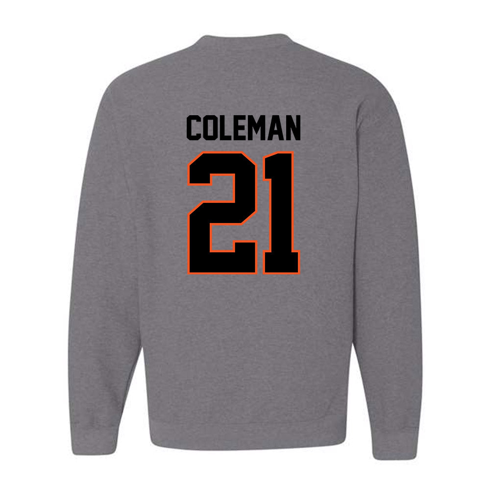 Oklahoma State - NCAA Men's Basketball : Isaiah Coleman - Classic Shersey Crewneck Sweatshirt-1