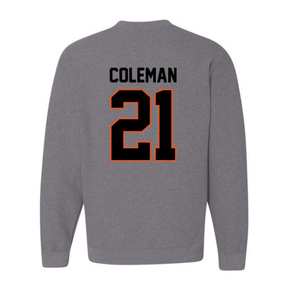 Oklahoma State - NCAA Men's Basketball : Isaiah Coleman - Classic Shersey Crewneck Sweatshirt-1