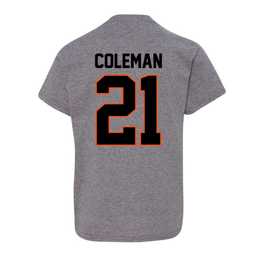 Oklahoma State - NCAA Men's Basketball : Isaiah Coleman - Classic Shersey Youth T-Shirt-1