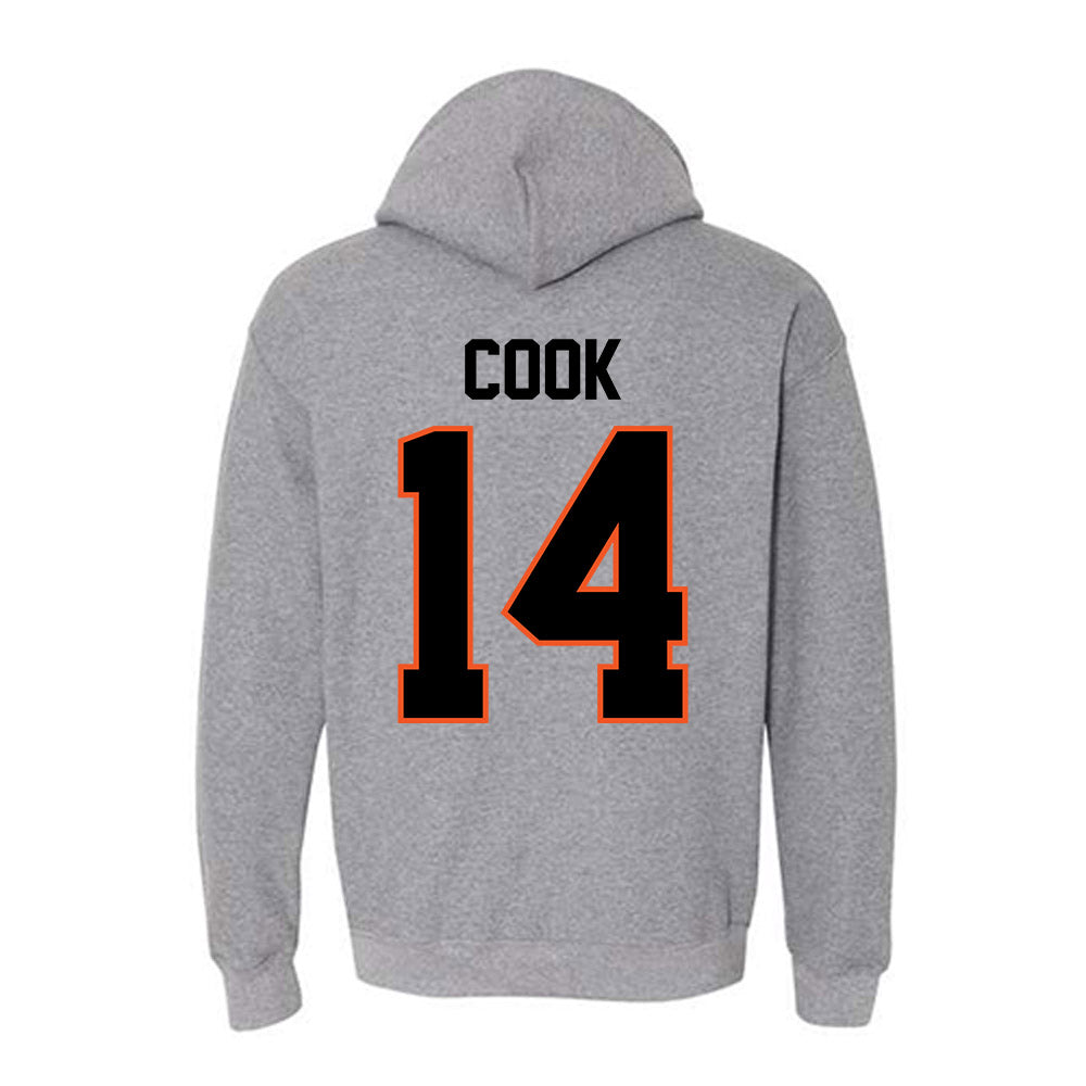 Oklahoma State - NCAA Football : Jeremy Cook - Classic Shersey Hooded Sweatshirt-1