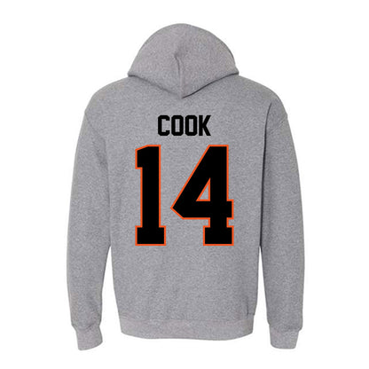 Oklahoma State - NCAA Football : Jeremy Cook - Classic Shersey Hooded Sweatshirt-1