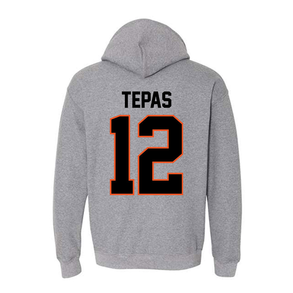Oklahoma State - NCAA Football : Luke Tepas - Classic Shersey Hooded Sweatshirt-1