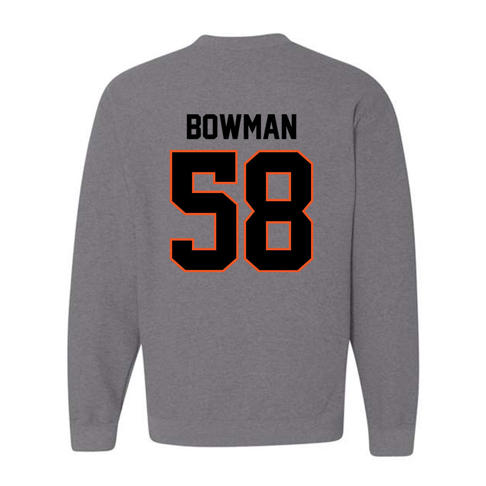 Oklahoma State - NCAA Football : Isaiah Bowman - Classic Shersey Crewneck Sweatshirt-1