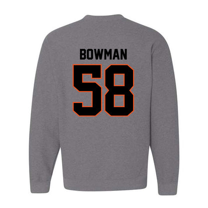 Oklahoma State - NCAA Football : Isaiah Bowman - Classic Shersey Crewneck Sweatshirt-1