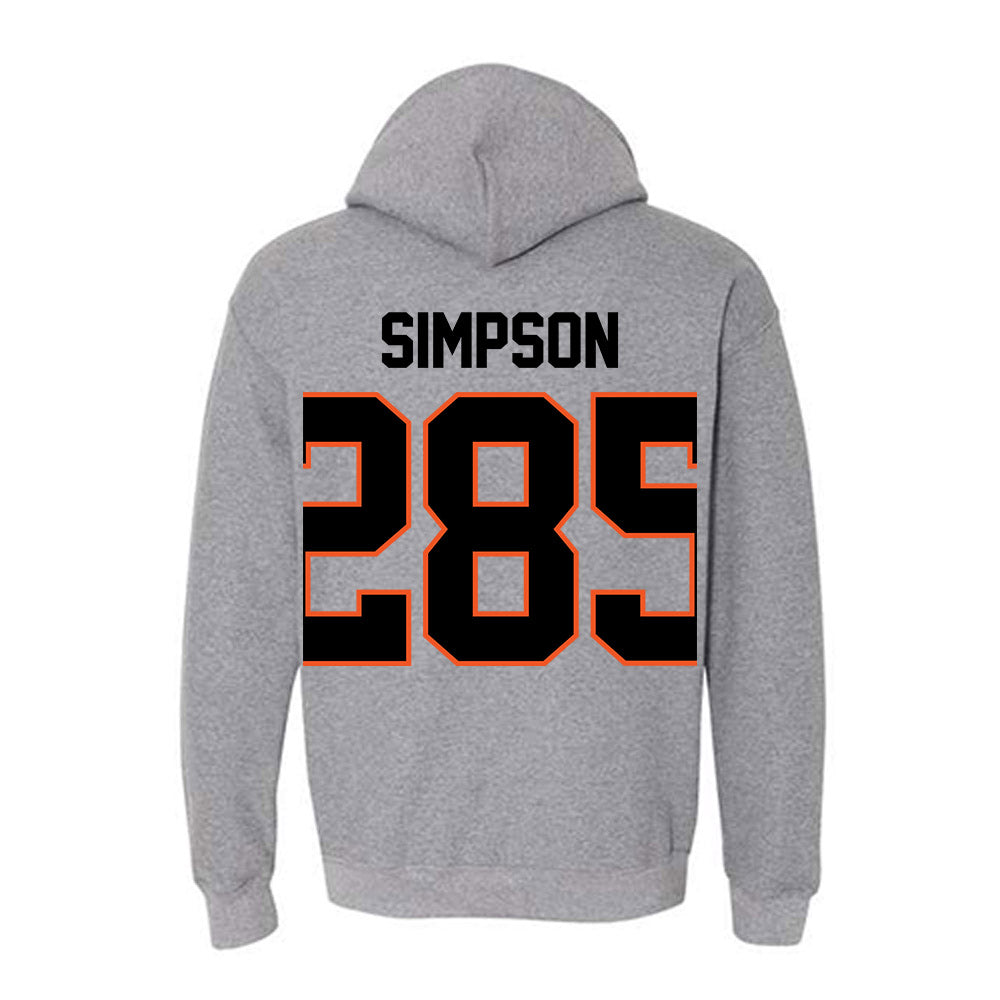 Oklahoma State - NCAA Wrestling : Hayden Simpson - Classic Shersey Hooded Sweatshirt-1