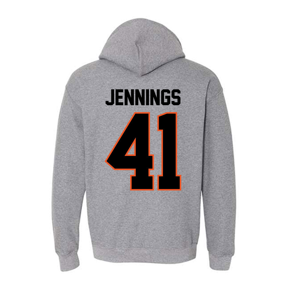 Oklahoma State - NCAA Baseball : Parker Jennings - Classic Shersey Hooded Sweatshirt-1